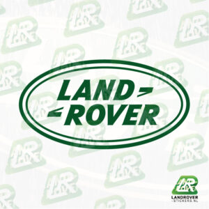 Land Rover logo 1 kleur Groen | ©landrover-stickers.nl