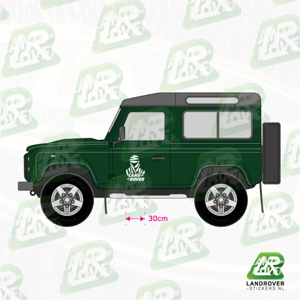 DAKAR Land Rover logo 1 kleur VB-01 | ©landrover-stickers.nl
