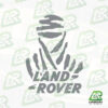 DAKAR Land Rover logo 1 kleur GREY | ©landrover-stickers.nl
