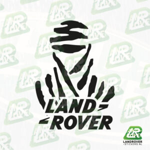 DAKAR Land Rover logo 1 kleur BLACK | ©landrover-stickers.nl
