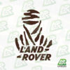 DAKAR Land Rover logo 1 kleur BROWN | ©landrover-stickers.nl