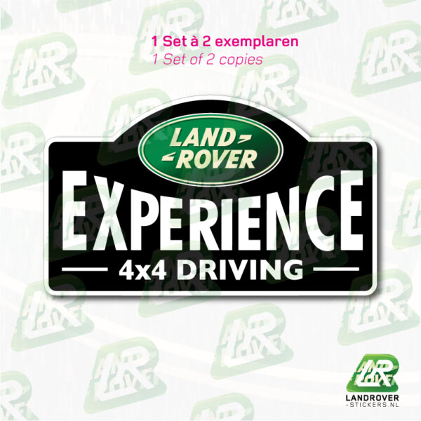 Land Rover Driver Experience stickerset 01 | ©landrover-stickers.nl