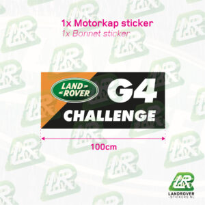 G4-CHALLENGE Stickerset Defender 110 - 02 | ©landrover-stickers.nl