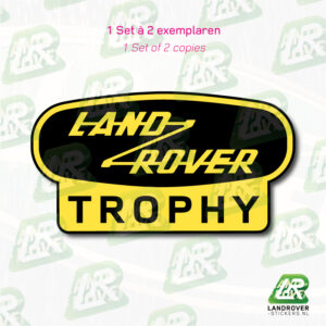 Land Rover Trophy FC geel | ©landrover-stickers.nl