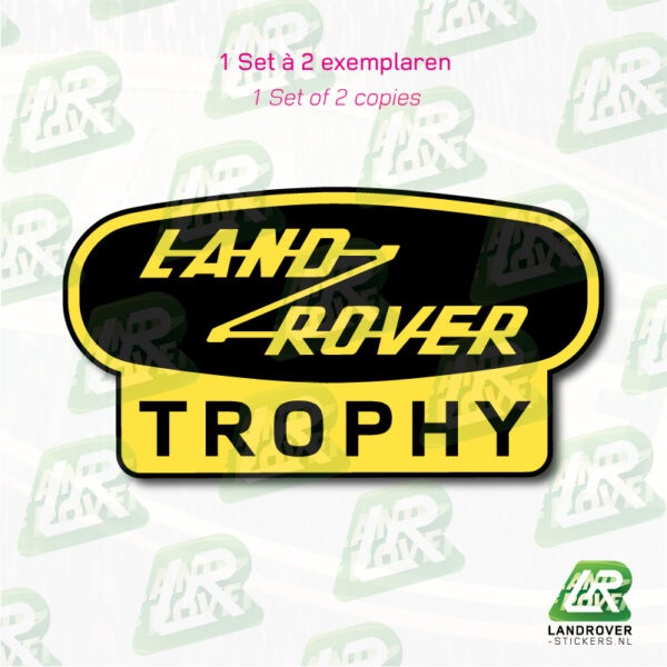 Land Rover Trophy FC geel | ©landrover-stickers.nl