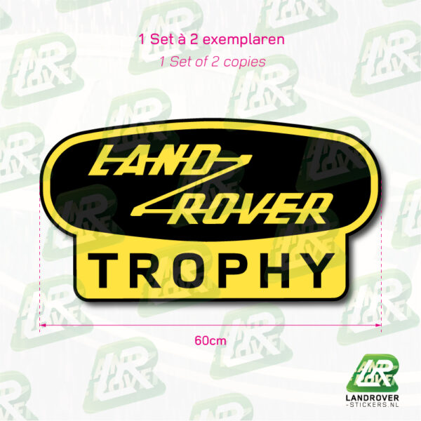 Land Rover Trophy FC geel 1 | ©landrover-stickers.nl