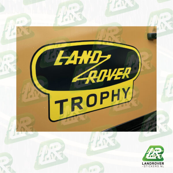 Land Rover Trophy FC geel VB | ©landrover-stickers.nl