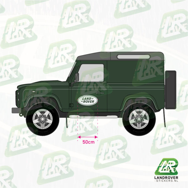 011 LAND ROVER LOGO DICHT | ©LANDROVER-STICKERS.NL