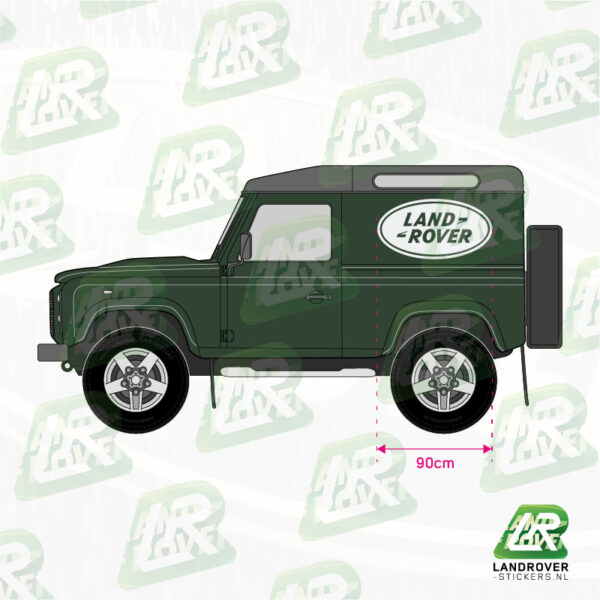 012 LAND ROVER LOGO DICHT | ©LANDROVER-STICKERS.NL