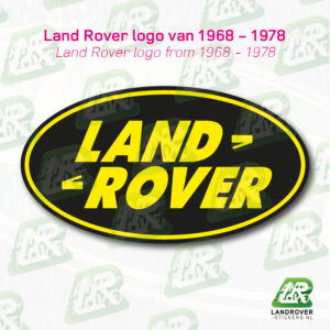 01_LAND ROVER LOGO 1968-1978 | ©LANDROVER-STICKERS.NL