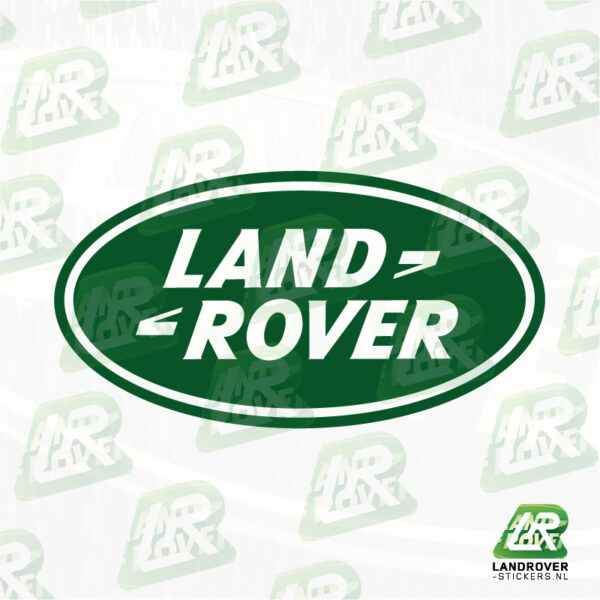 LAND ROVER LOGO DICHT GREEN | ©LANDROVER-STICKERS.NL