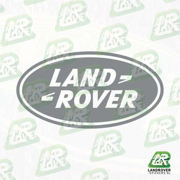 LAND ROVER LOGO DICHT GREY | ©LANDROVER-STICKERS.NL