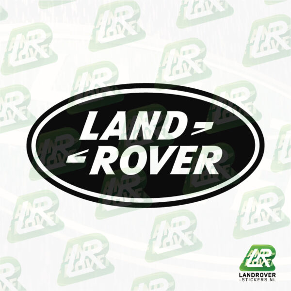 LAND ROVER LOGO DICHT BLACK | ©LANDROVER-STICKERS.NL