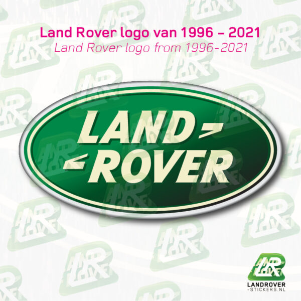 04_LAND ROVER LOGO 1996-2021 | ©LANDROVER-STICKERS.NL