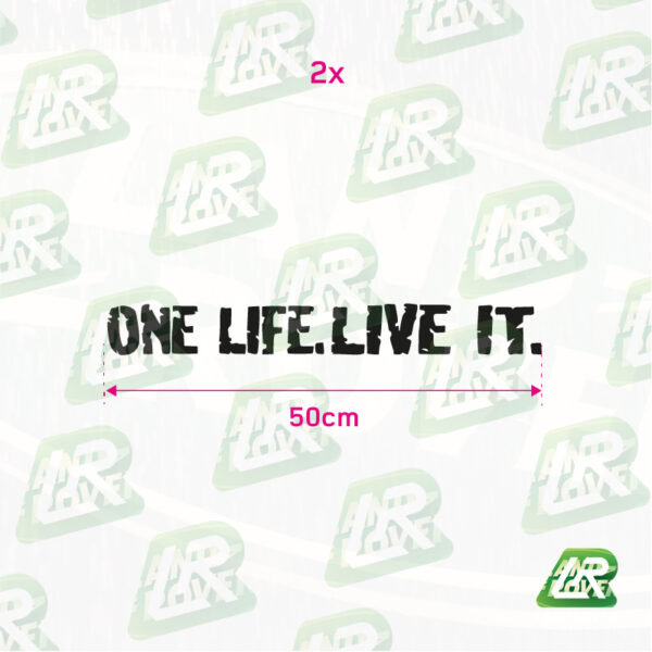 G4 Challenge sticker set DEFENDER 130 CREW CAB ONE LIFE LIVE IT sticker | ©LANDROVER-STICKERS.NL