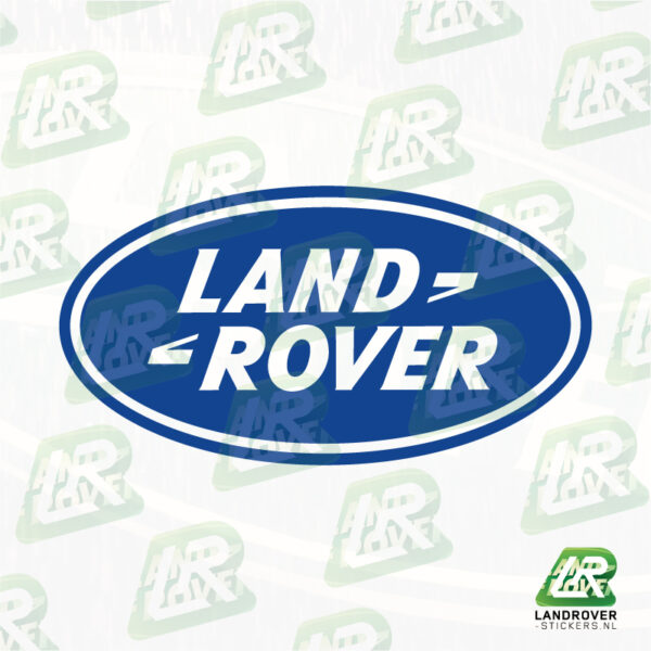 LAND ROVER LOGO DICHT BLUE | ©LANDROVER-STICKERS.NL