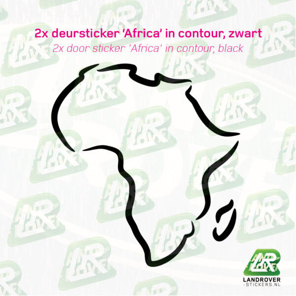 Afrika contour sticker