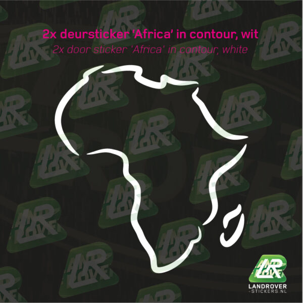 Afrika contour sticker - Afbeelding 9