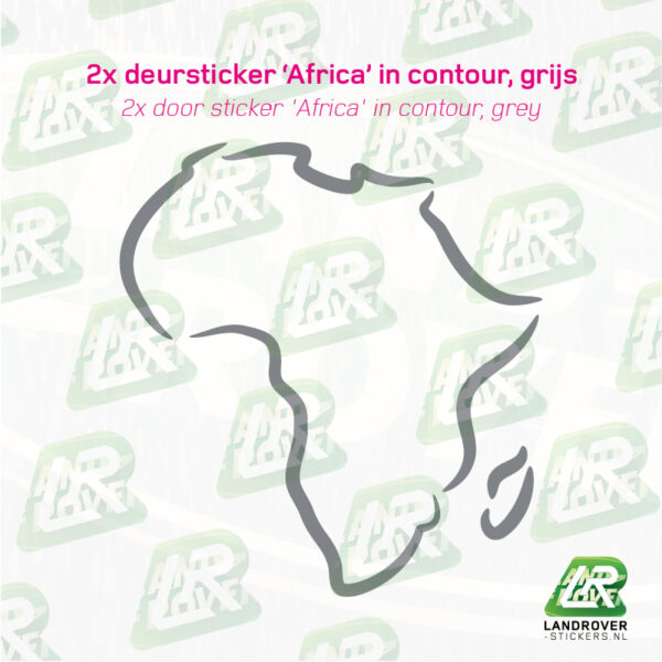 Afrika contour sticker - Afbeelding 8