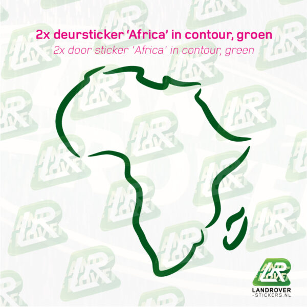 Afrika contour sticker - Afbeelding 7