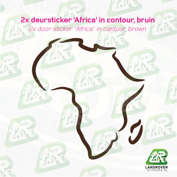 Afrika contour sticker - Afbeelding 6