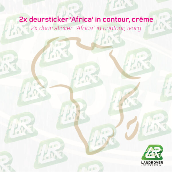 Afrika contour sticker - Afbeelding 5