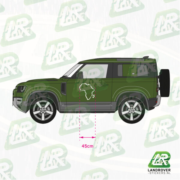 Afrika contour sticker - Afbeelding 4