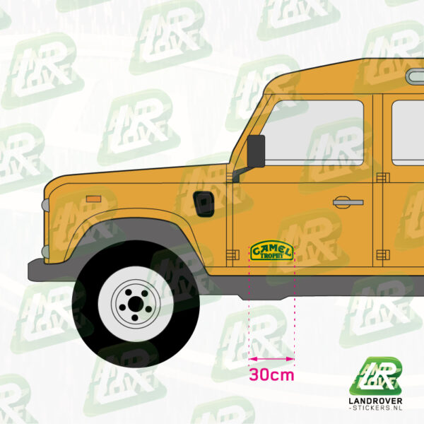 CAMEL TROPHY Deursticker set VB02 | ©LANDROVER-STICKERS.NL