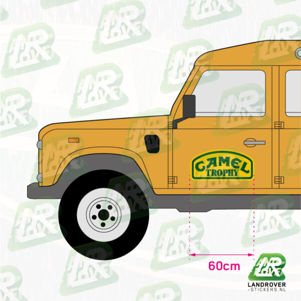 CAMEL TROPHY Deursticker set VB03 | ©LANDROVER-STICKERS.NL