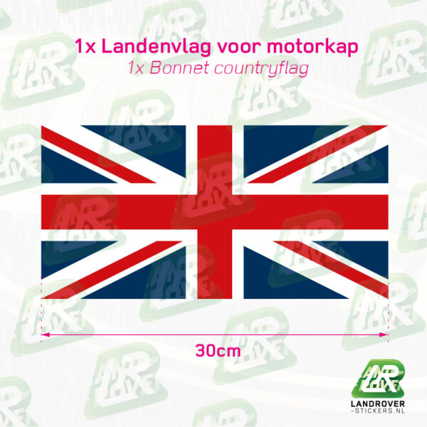 CAMEL Trophy classic stickerset Defender 110 - Motorkap landenvlag | ©LANDROVER-STICKERS.NL