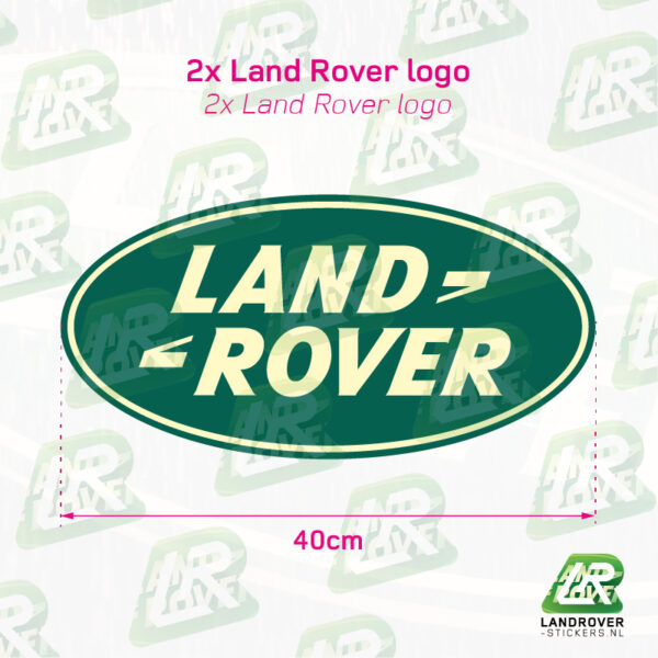 CAMEL Trophy classic stickerset Defender 110 - Land Rover logo | ©LANDROVER-STICKERS.NL