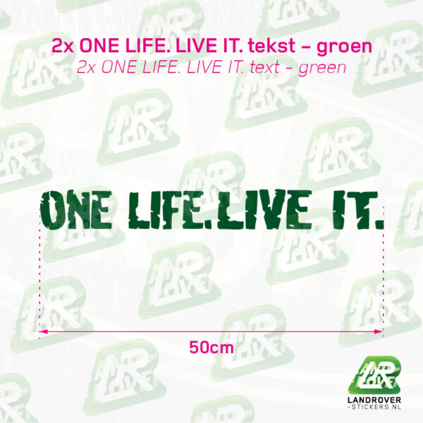 CAMEL Trophy classic stickerset Defender 110 - ONE LIFE. LIVE IT. | ©LANDROVER-STICKERS.NL