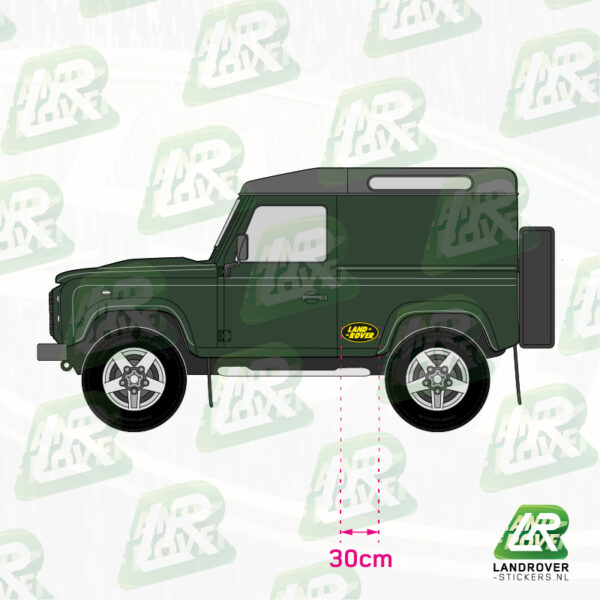 LAND ROVER LOGO 1968-1978 VB02 | ©LANDROVER-STICKERS.NL