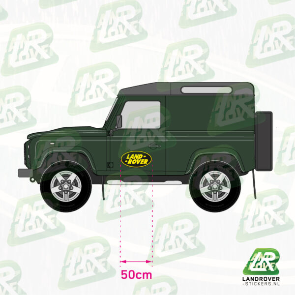 LAND ROVER LOGO 1968-1978 VB03 | ©LANDROVER-STICKERS.NL