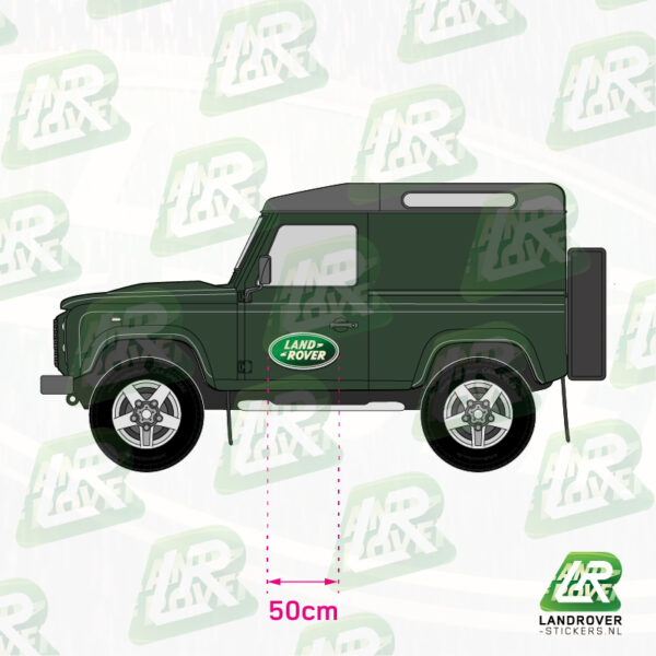 LAND ROVER LOGO 1996-2021 VB03 | ©LANDROVER-STICKERS.NL