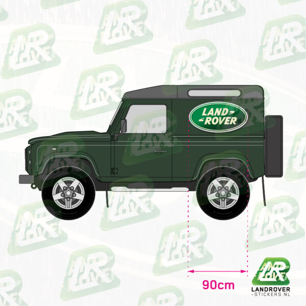 LAND ROVER LOGO 1996-2021 VB04 | ©LANDROVER-STICKERS.NL