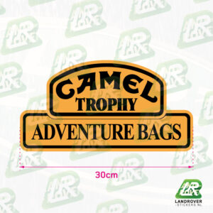 CAMEL Trophy classic adventure bags Stickers | ©LANDROVER-STICKERS.NL