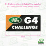 G4 CHALLENGE sticker 60cm | ©LANDROVER-STICKERS.NL