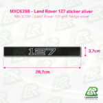 MXC6398 Land Rover 127 Grill badge 01 | ©LANDROVER-STICKERS.NL
